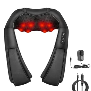 4D Shiatsu Neck and Shoulder Massager With Heat