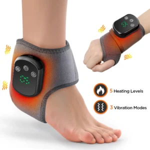Electric Cordless Heated Ankle Wrist Guard Massager