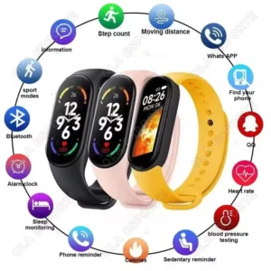 M7 Smart Watch Heart Rate Blood Pressure Monitoring